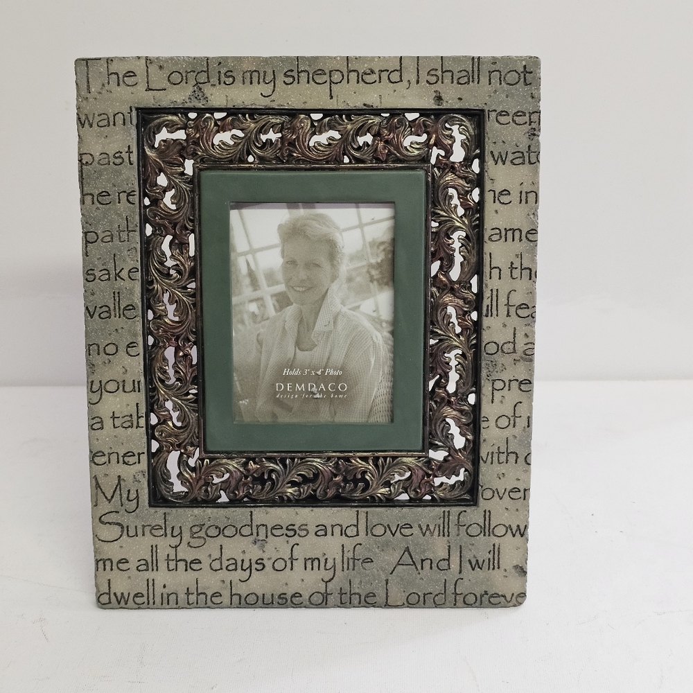 Demdaco Inspirational Picture Frame – 10" x 8" – Faith Design